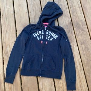 Vintage Abercrombie Zipper Up Hoodie Sweatshirt